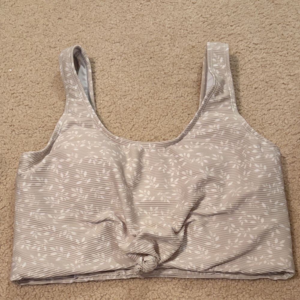 Saige Green Floral Swim Top